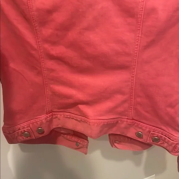 Liverpool Rosebud Coral Jean Jacket Classic Denim Style NWT - Picture 9 of 16